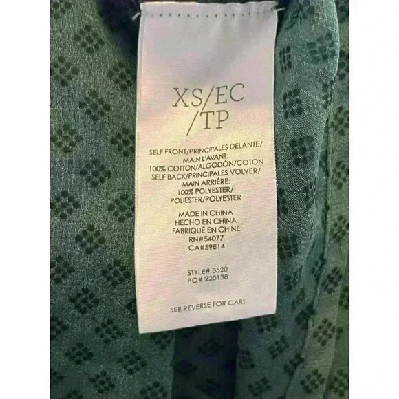 CAbi Black Knit Green mixed media Sweater Get Together Women’s Size XSmall - Picture 7 of 8